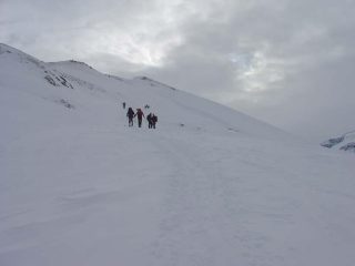 Verso il pendio finale