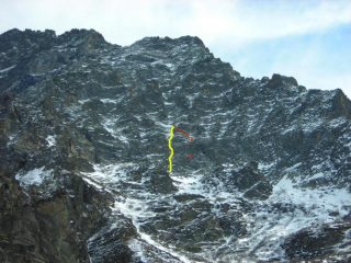 La parete NO della Leitosa