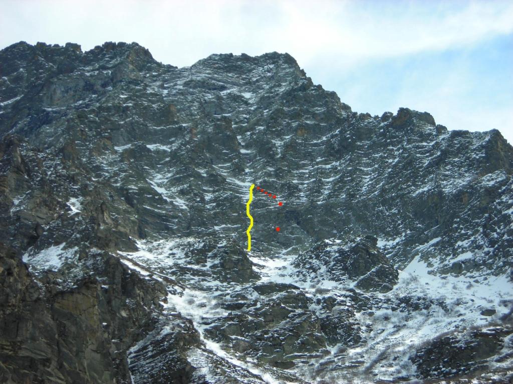 La parete NO della Leitosa