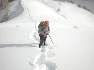 il Poggio è alle spalle, Carlo si gode uno sprazzo di sole