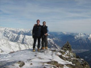 Io e Alberto in vetta