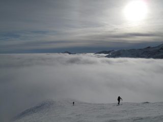 Il pendio prima della vetta