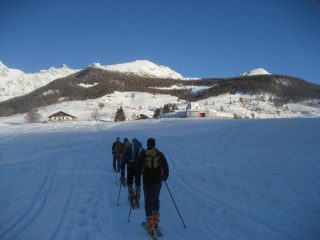 primi passi dal parcheggio di Lignan