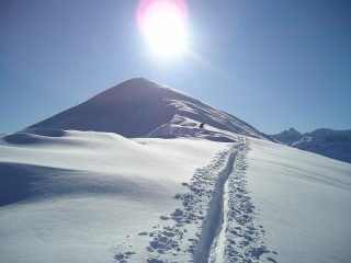 La traccia di salita