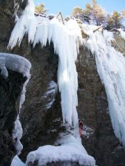 Una delle candele del canyon di Pontresina