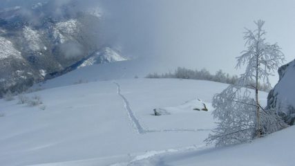 Traccia di salita....