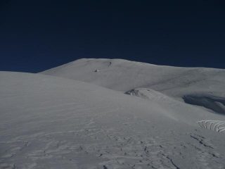discesa dall'anticima ovest verso tza crousa
