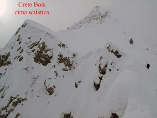 la cima sciistica della Crete du bois noir