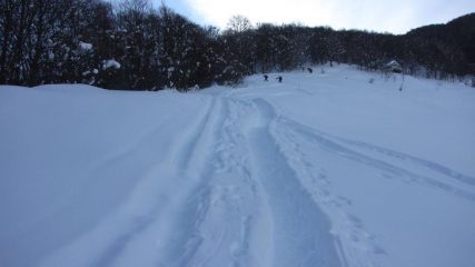 salendo lungo la pista fatta da Isacco e soci (16-1-2010)