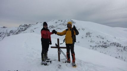 Stelvio e Massimo in vetta (16-1-2010)