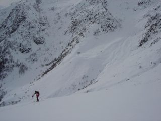 Risalita verso costa della Mula