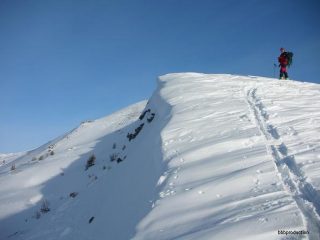 Quasi in cima scrutando l'orizzonte