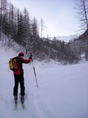 alla partenza un sacco di neve!!!