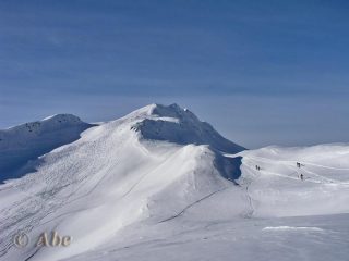 Parte finale con la vetta sulla destra.
