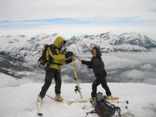 Sullo sfondo , dal Marguereis al Pizzo d'Ormea