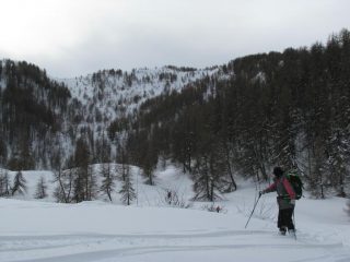 Il vallone di discesa