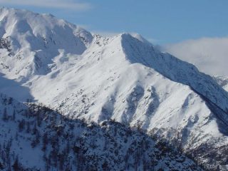 Il Rocciamelone emerge dietro il Truc di Lemie