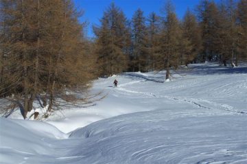 Il pianoro sotto la strada delle Navette