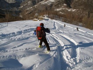 Discesa sopra baite Rivoira