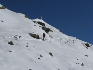 Franco in arrivo alla vetta