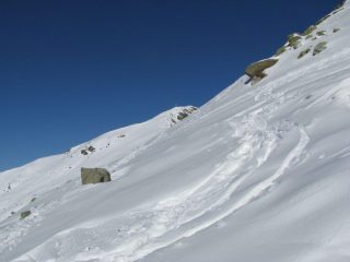 La crece della punta Nord, vista dalla cresta
