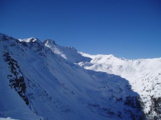 vista sul vallon d'Arsy con  il Fallere
