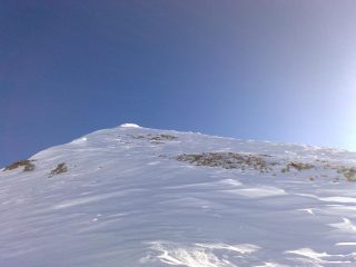 la parte finale che porta alla quota