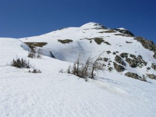 Il costone di salita e discesa del Bego