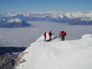 in sosta sulla cima