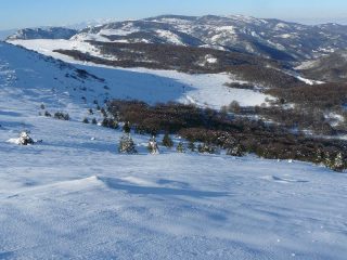 Il versante quasi farinoso a ovest