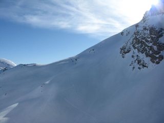 pendio finale versante valle pesio