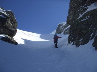 Il tratto finale sotto al Maggiorasca