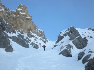 Sergio inizia la salita finale