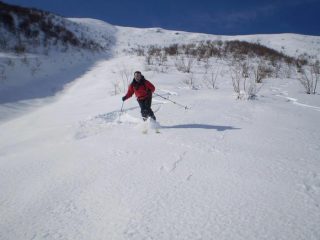 Un momento della discesa