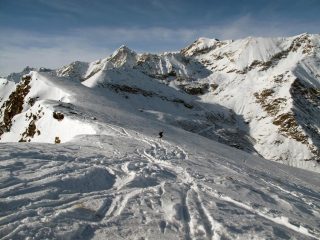 Discesa dalla cima