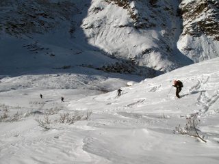 Scendendo verso l'alpe Sella
