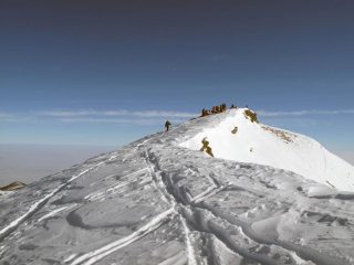 Arrivo in cima