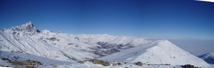 panorama dal viso alla testa di cervetto