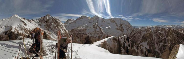 Panorama dalla Punta Regina al Mont Nery