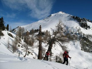 I ripidi pendii del monte Regina