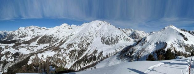 Panorama sulla conca di Estoul