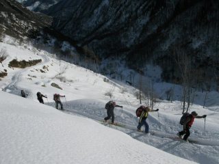 In salita sulla strada