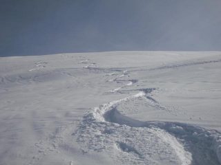 neve stupenda nella parte alta