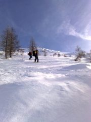 uno dei tanti pendii immacolati