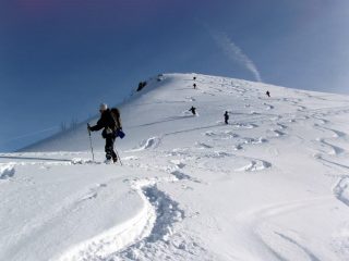 Discesa dalla punta