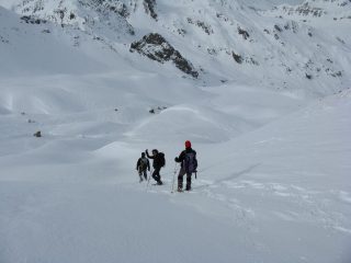 discesa dal col Panieris