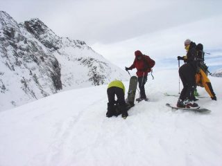 Preparativi per la discesa
