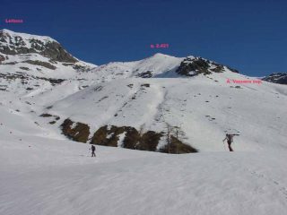 Itinerario quota 2.421 cresta Vasuero
