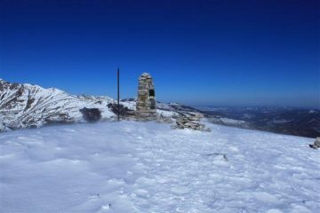 In vetta all'Armetta in un momento di calma del vento