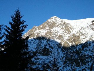 primo sole sulla punta combalet